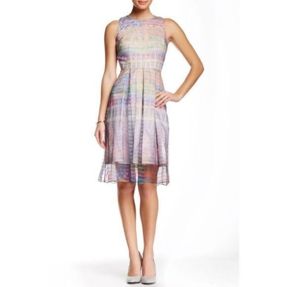 Cynthia Steffe Fit/Flare‎ Cityscape Print Dress - Picture 13 of 14